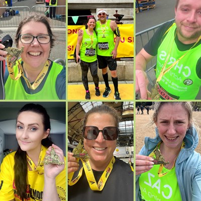 London Landmarks Runners who took part in 2024 for Aching Arms