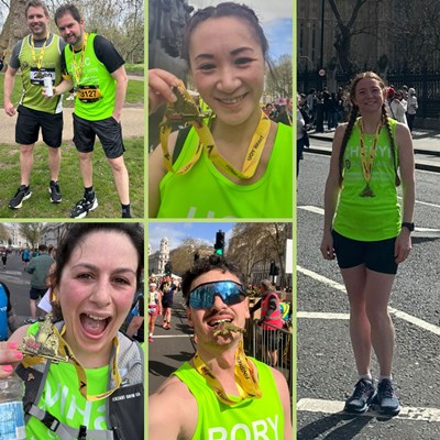 London Landmarks Runners who took part in 2024 for Aching Arms, raising awareness of Baby Loss