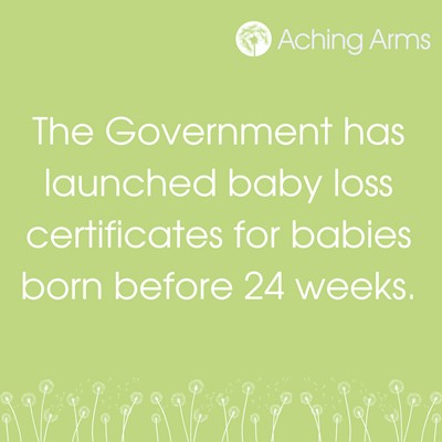 Baby Loss Certificates available in England