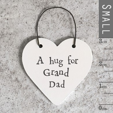 'A Hug For Granddad' Wooden Tag