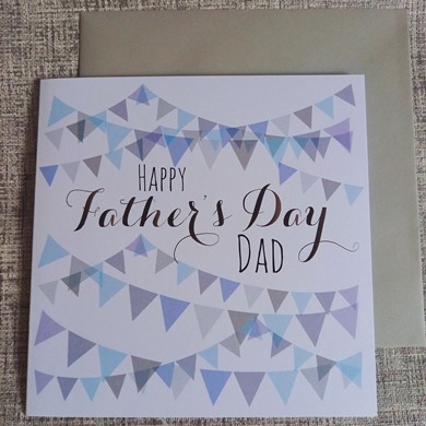 Bunting Father's Day Card