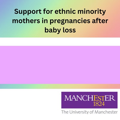 Support for people from ethnic minority backgrounds, in pregnancies after loss.