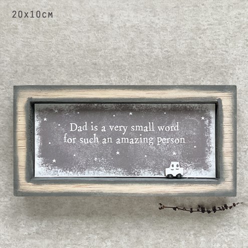 Dad Is A Very Small Word.. Box Frame Main Image