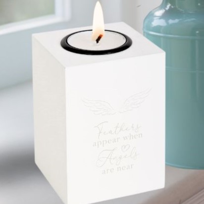 Feathers Appear Tealight Holder Main Image