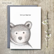 'Love You Papa Bear' Card