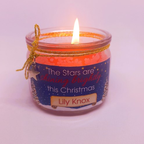 Personalised Christmas Candle Main Image